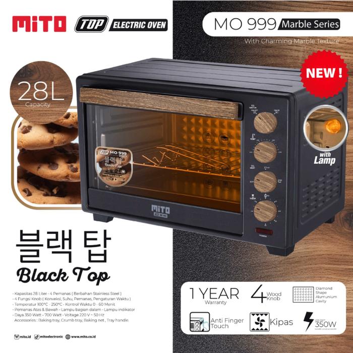 MITOCHIBA - OVEN LISTRIK 28Liter - MO-999(BLACK)