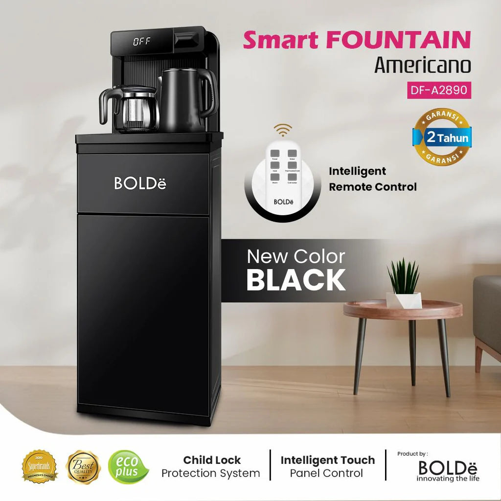 BOLDE - DISPENSER GALON BAWAH - DF-A2890 AMERICANO (HITAM)
