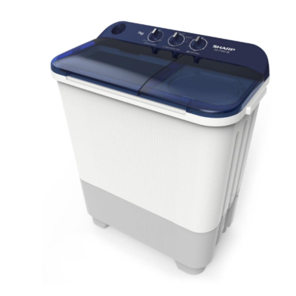 SHARP - MESIN CUCI TWIN TUB/MANUAL 07KG - ES-T75NT-BL