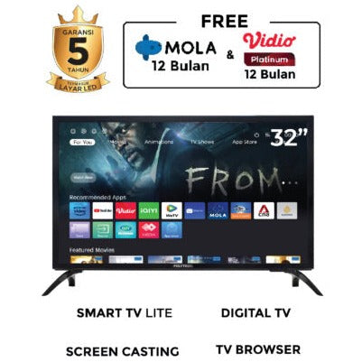 POLYTRON - LED TV 32" HD SMART TV - PLD32CV1869**
