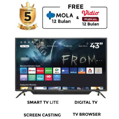 POLYTRON - LED TV 43" FHD SMART TV - PLD43CV1569