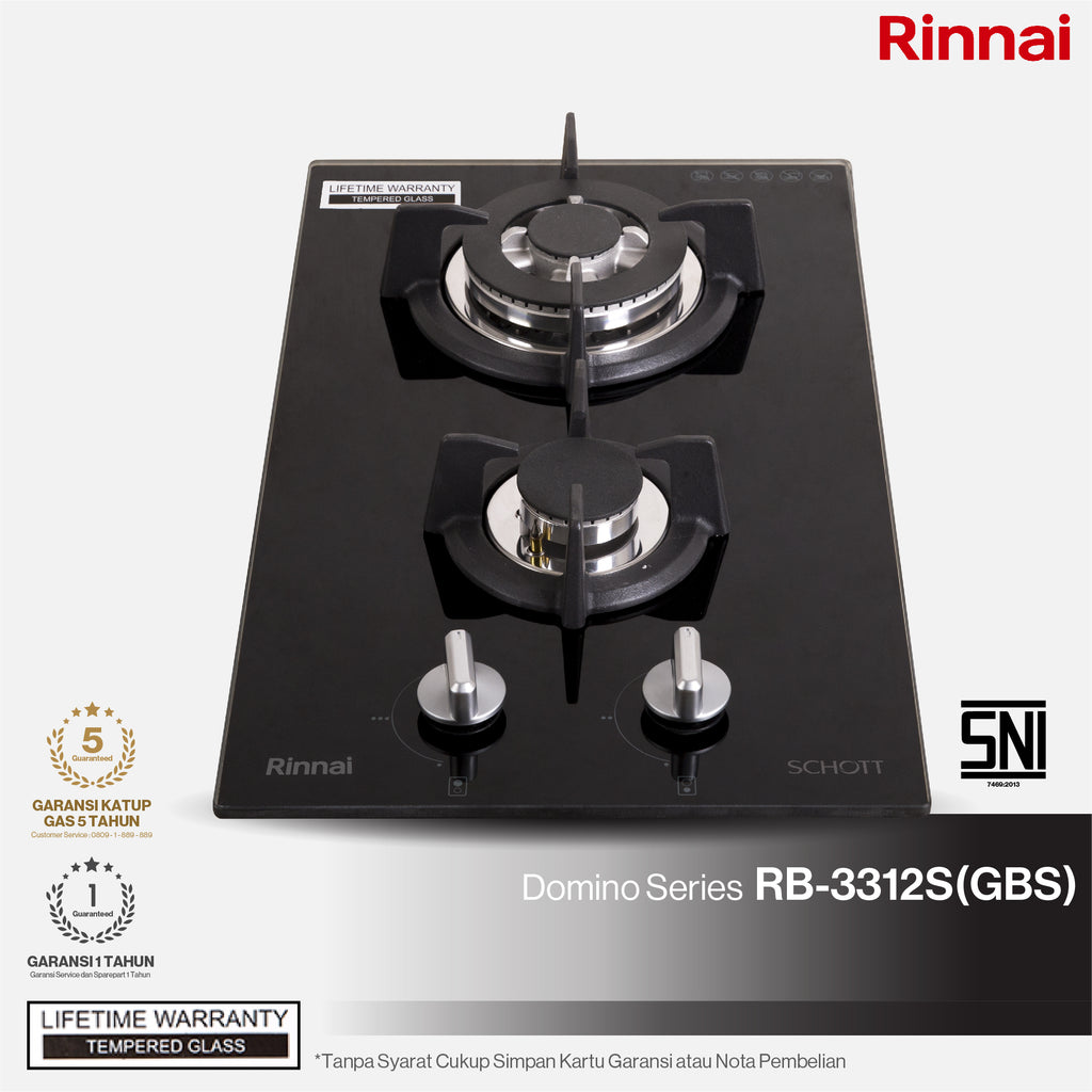RINNAI - GAS HOB 2 TUNGKU - RB-3312S(GBS)