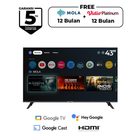 POLYTRON - LED TV 43" FHD ANDROID TV - PLD43RG9059