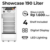 POLYTRON - SHOWCASE 1 PINTU 190L - SCN-190