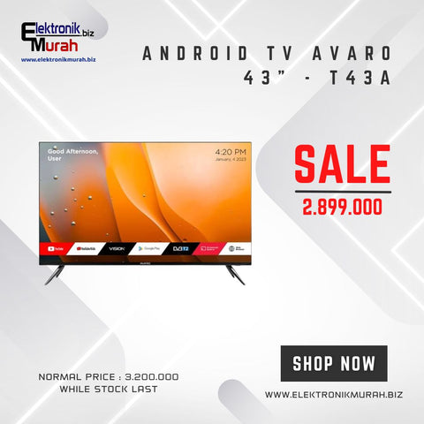 AVARO - LED TV 43" HD ANDROID TV - T43-A