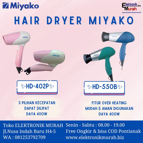 MIYAKO - HAIR DRYER - HD-402 P