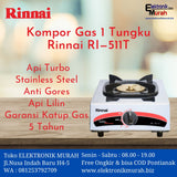 RINNAI - KOMPOR GAS 1 TUNGKU - RI-511T