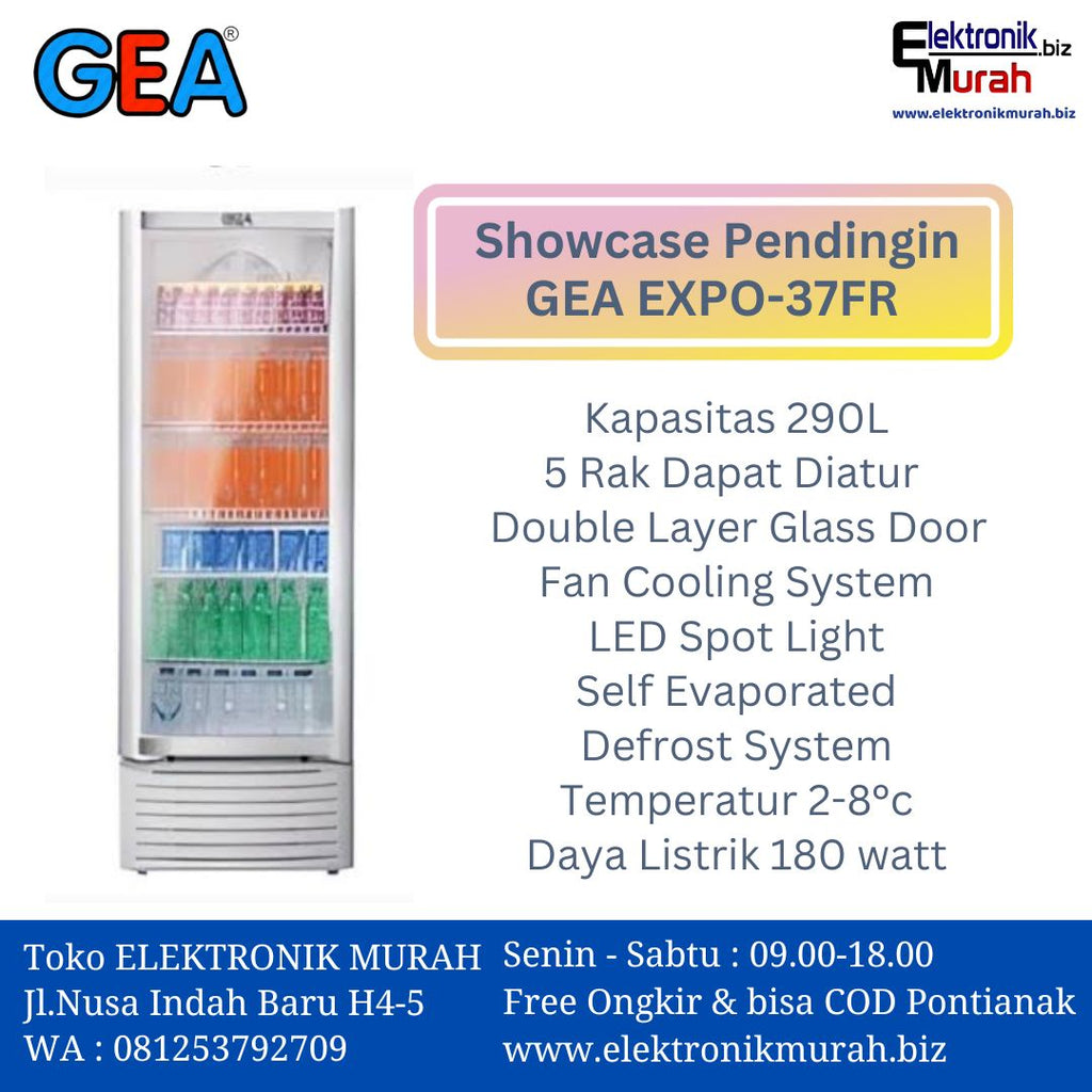 GEA - SHOWCASE 1 PINTU 290L - EXPO-37FR