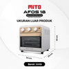 MITO - AIR FRYER OVEN 18Liter - AFOS18(BABY PINK)