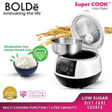 BOLDE - RICE COOKER DIGITAL 1.0Liter (Super COOK Less Sugar)