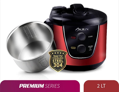 KIRIN - RICE COOKER MANUAL 2.0Liter - KRC-389 (MERAH)