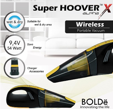 BOLDE - VACUUM CLEANER SUPER HOOVER - X ALPHA (YELLOW)