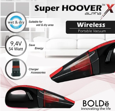 BOLDE - VACUUM CLEANER SUPER HOOVER - X ALPHA (RED)