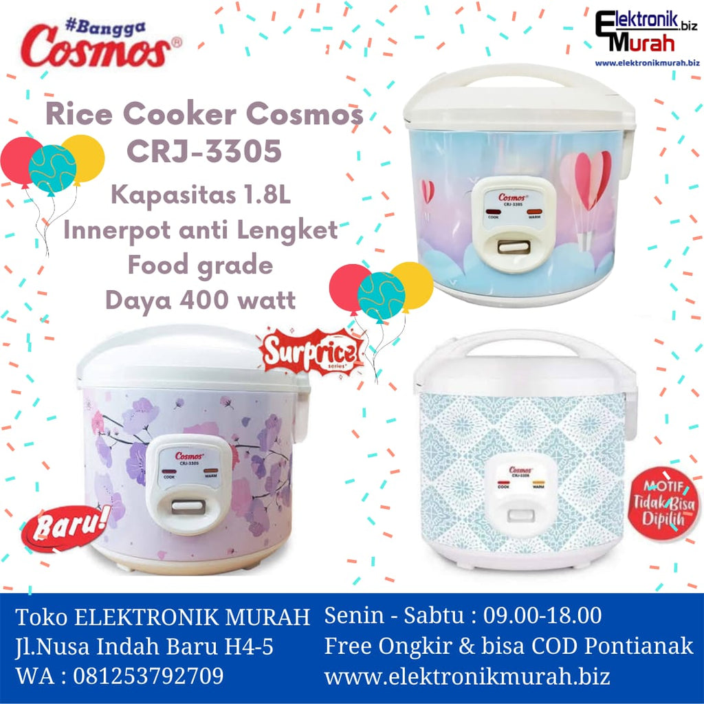 COSMOS - RICE COOKER MANUAL 1.8 Liter - CRJ-3305