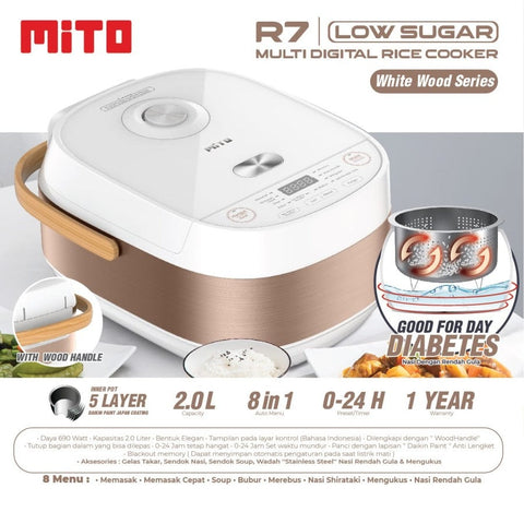 MITOCHIBA - RICE COOKER DIGITAL 2 Liter - R7-LOW SUGAR