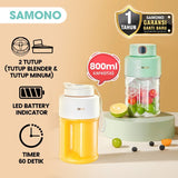 SAMONO - BLENDER PLASTIK PORTABLE 0.8Liter - SW-Y10(GREEN)