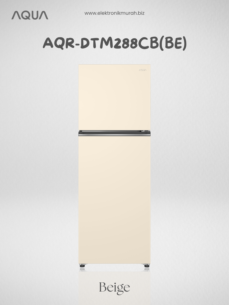 AQUA - KULKAS 2 PINTU SMALL (225L) - AQR-DTM288CB(BE/ME)