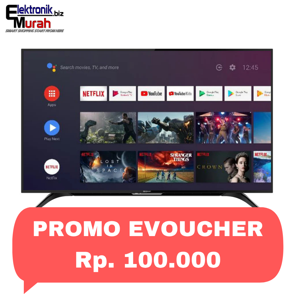 SHARP - LED TV 50" UHD ANDROID TV - 4T-C50DK1I