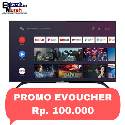 SHARP - LED TV 50" UHD ANDROID TV - 4T-C50DK1I