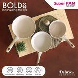 BOLDE - SUPER PANCI GRANITE COOKWARE 3+1 SET - BEIGE