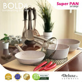 BOLDE - SUPER PANCI GRANITE COOKWARE 3+1 SET - BEIGE