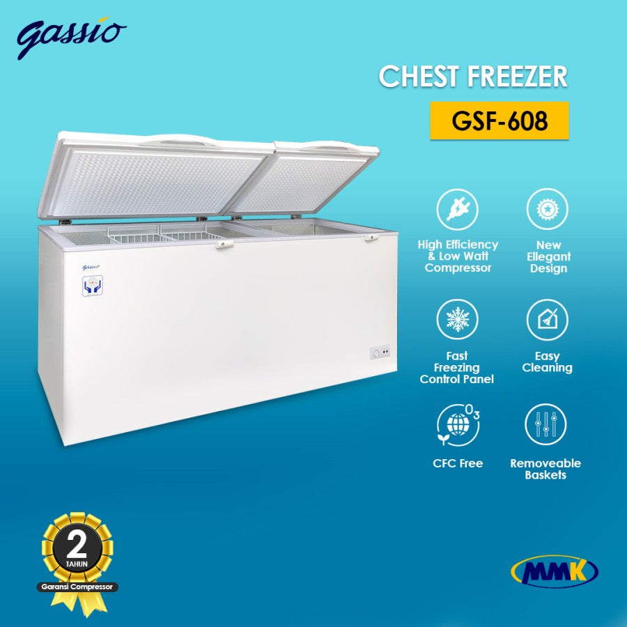 GASSIO - CHEST FREEZER BOX (608L) - GSF-608