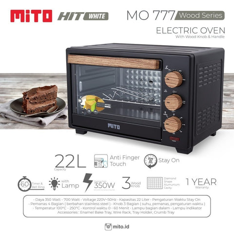 MITOCHIBA - OVEN LISTRIK 22Liter - Hit MO777 (BLACK)