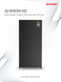 SHARP - KULKAS 1 PINTU (166L) - SJ-N183N-HS