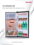 SHARP - KULKAS 1 PINTU (166L) - SJ-N183N-HS