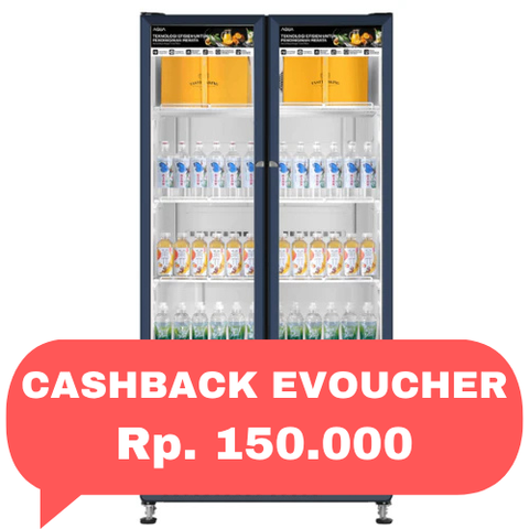 AQUA - SHOWCASE 2 PINTU (625L) - AQB-760FW