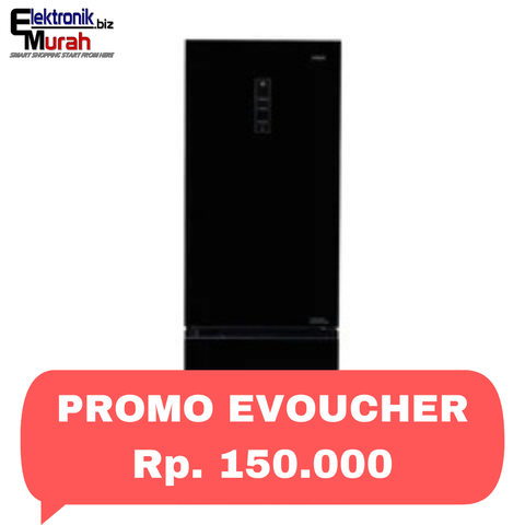 AQUA - KULKAS 2 PINTU BIG (317L) - AQR-320RBG(BK)