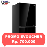 AQUA - KULKAS MULTI DOOR (658L) - AQR-CTD746RAG(BK)U1