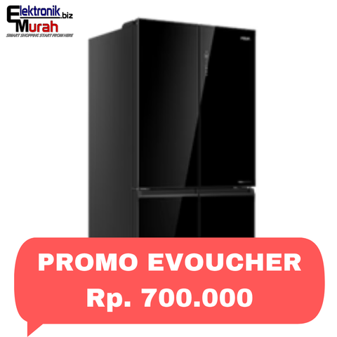 AQUA - KULKAS MULTI DOOR (658L) - AQR-CTD746RAG(BK)U1