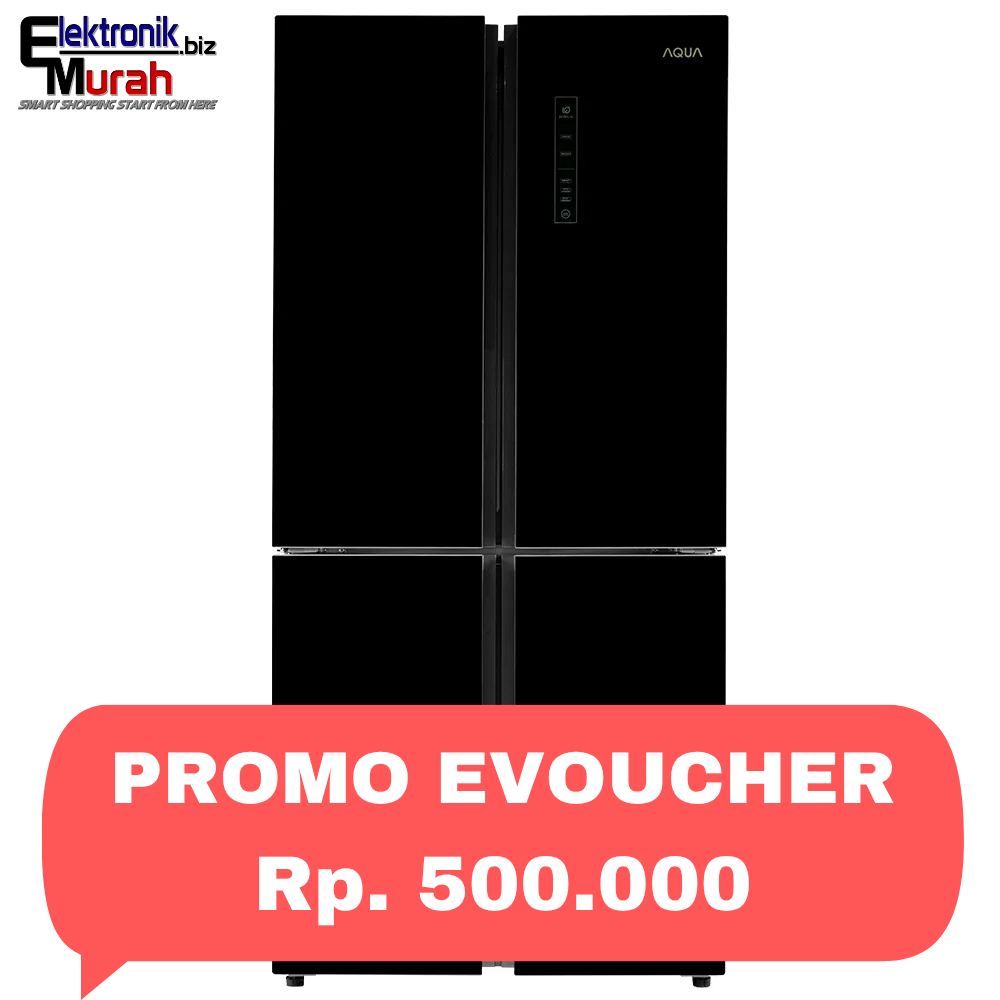 AQUA - KULKAS SIDE BY SIDE (456L) - AQR-IG525AM(GB)