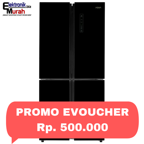 AQUA - KULKAS SIDE BY SIDE (456L) - AQR-IG525AM(GB)