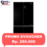 AQUA -KULKAS MULTI DOOR (456L) - AQR-TTD546RBC(BK)