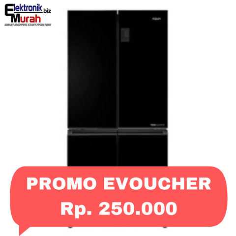 AQUA -KULKAS MULTI DOOR (456L) - AQR-TTD546RBC(BK)