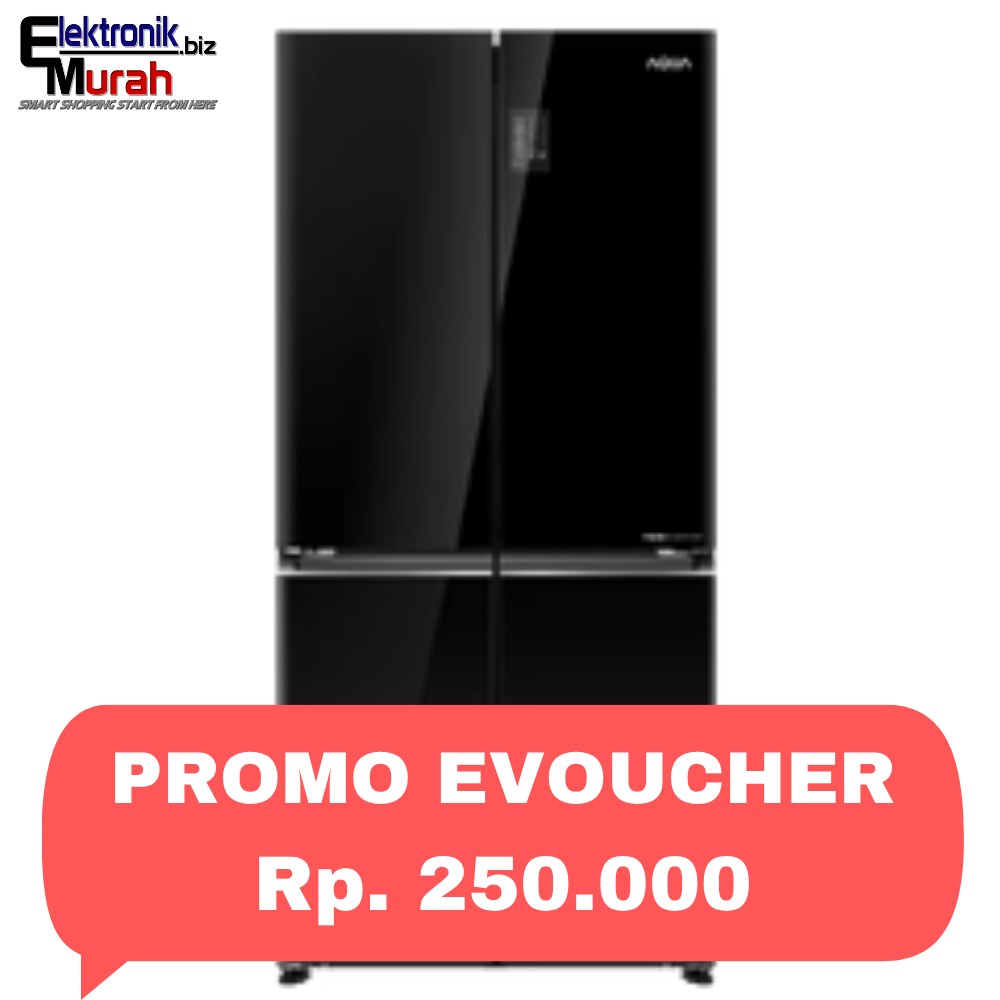 AQUA -KULKAS MULTI DOOR (456L)  - AQR-TTD546RBG(BK)