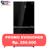 AQUA -KULKAS MULTI DOOR (456L)  - AQR-TTD546RBG(BK)