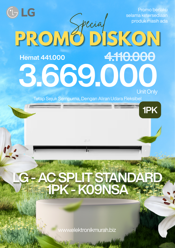 LG - AC SPLIT STANDARD 1PK - K09NSA (PROMO)