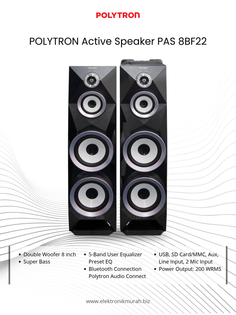 POLYTRON - SPEAKER AKTIF 8" - PAS 8BF22