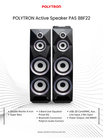 POLYTRON - SPEAKER AKTIF 8" - PAS 8BF22
