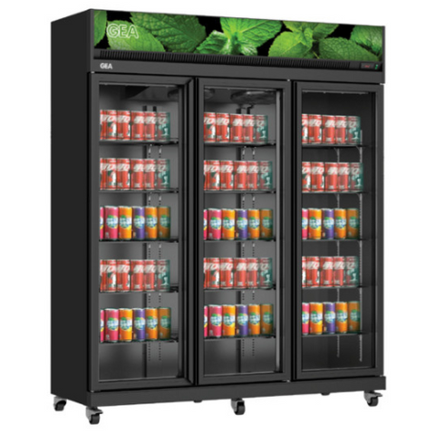 GEA/GETRA - SHOWCASE 3 PINTU 1300L - EXPO-1180 IC BLACK