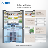 AQUA - KULKAS MULTI DOOR (506L) - AQR-CTD588RBC(FG) (NEW)*