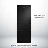 ELECTROLUX - KULKAS 2 PINTU BIG (335L) - EBM3402L-B