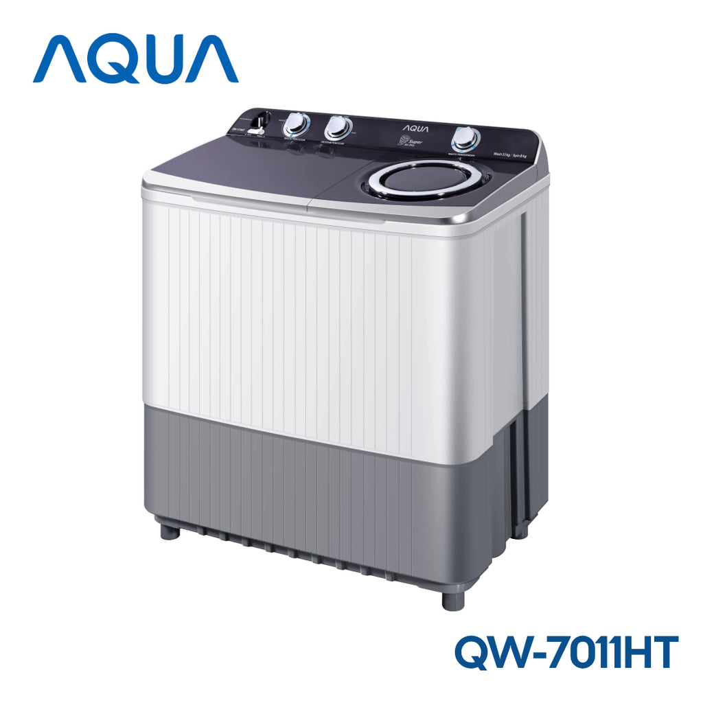 AQUA - MESIN CUCI TWIN TUB/MANUAL 07KG - QW-7011HT