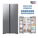 SAMSUNG - KULKAS SIDE BY SIDE (583L) - RS57DG4000M9