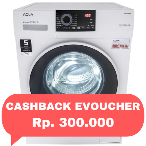 AQUA - MESIN CUCI FRONT LOADING 08.5KG - FQW-850829QD