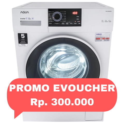 AQUA - MESIN CUCI FRONT LOADING 08.5KG - FQW-850829QD
