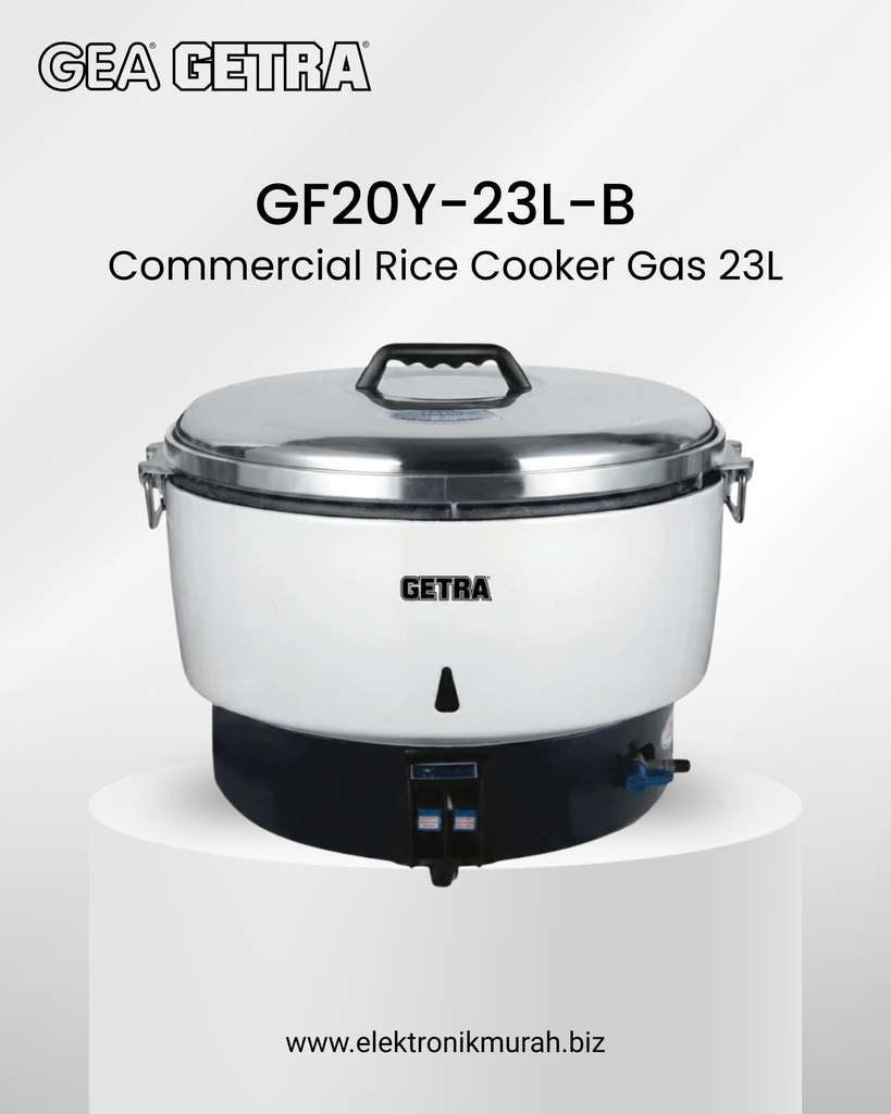 GETRA - COMMERCIAL RICE COOKER GAS 23L - GF20Y-23L-B